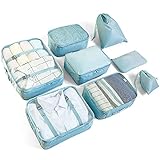 McNory McNory Reise-Organizer, 8 Stück, Reiseverpackung, Packwürfel für...