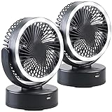 Sichler Haushaltsgeräte Ventilator zum Aufhängen: 2er Pack...