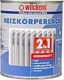 Wilckens 2in1 Heizkörperlack seidenmatt weiß 750 ml