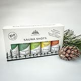 Weschdwood Sauna Shots - 5er Set 19ml Premium Bio Saunaaufguss, perfekt...