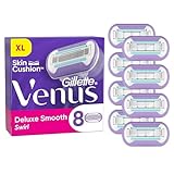 Gillette Venus Deluxe Smooth Swirl Rasierklingen Damen, 8 Ersatzklingen...