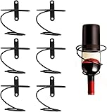 Gokelomg Packung mit 6 An der Wand Montierten Wein Regalen - Rot Wein...