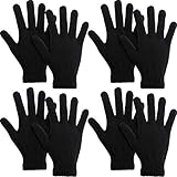 SATINIOR 4 Paar Magische Handschuhe Winter Strickhandschuhe Elastische...