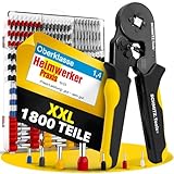 Crimpzangen Set von SCHMITZ.Tools® [1800 Teile] - Premium Aderendhülsen...