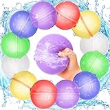 Wiederverwendbare Wasserballons, 12 Stück, Sommer-Wasserspielzeug für...
