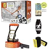 Gibbon Slacklines Travel Line | Leichtes, Kompaktes 15m Slackline-Set für...