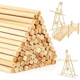 150 Stück Holzstäbchen Rund, 30 cm x 3 mm Rundholz Holzstab Holzstäbchen...