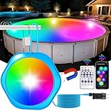 NATPOW 20W RGB Poolbeleuchtung, LED Unterwasser Teichbeleuchtung mit...