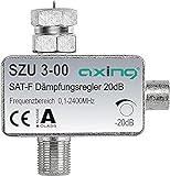 Axing SZU 3-00 SAT-Dämpfungsregler F-Anschluss (0,5-20 dB), 1 Stück...