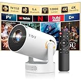 Beamer 4k 1080P 2025 Full HD Unterstützt Android 11, Gimbal 3s...