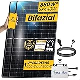 EPP.Solar® 880W Balkonkraftwerk 800W komplett Steckdose, Solaranlage...