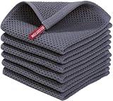 Moosfor Geschirrtücher 100% Baumwolle, 6er Set 30 x 30 cm, Weiche...