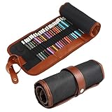 72 Löcher Leinwand Pencil Wrap Mit Druckknopf, Waschbar Canvas Roll Up...