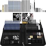 Castle Art Supplies 40-teiliges Premium-Zeichen- und Skizzier-Set mit...