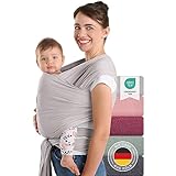 Laleni Tragetuch Baby neugeboren bis 15 kg aus weicher Baumwolle -...