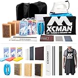 XCMAN Complete Ski Snowboard Tuning and Waxing Kit with Waxing Iron,Ski...