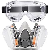faburo Atemschutz, wiederverwendbar, mit Filtern und Schutzbrille gegen...