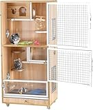 Rattenkäfig für Chinchillas, Frettchen, Igel und Eichhörnchen mit...