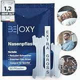 BE|OXY 50x Nasenpflaster gegen Schnarchen, Schnarchstopper extra groß u....