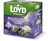 LOYD® Früchtetee Tee | 20 Teebeutel 40g | Geschmack: Schwarze...