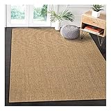 Handgefertigter natürlicher Sisal-Teppich - grobe strukturierte...