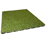 Gartenpirat Premium Fallschutzmatte 50x50 cm Stärke 50 mm Teppichplatte...