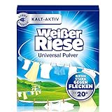 Weißer Riese Universal Pulver (90 Waschladungen), Vollwaschmittel riesig...