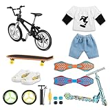 Namvo Mini-Finger-Skateboard-Set, Mini-Finger-Bike, Finger-Scooter,...