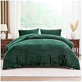 GC GAVENO CAVAILIA Geripptes Fleece-Bettwäsche-Set, King-Size-Größe, 220...