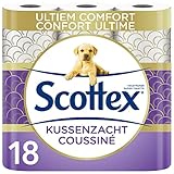 Scottex gepolstertes Toilettenpapier, 18 Rollen, besonders bequem und weich...