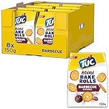 TUC Mini Bake Rolls Barbecue 8 x 150g I Knusprige Brotchips I...