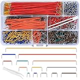 840 Stück Breadboard Jumper Wire Set, Elektronik Steckbrett Steckbrücken...