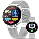 Marsyu Smartwatch Damen mit EKG+HRV/BMI, 1,32' AOD Gesundheitsuhr...