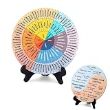 Emotionsrad, Doppelseitiges Stimmungsrad aus Holz Spinner Büro...