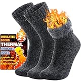 Welwoos Thermosocken Warme Wintersocken Dicke Kuschelsocken Skisocken...