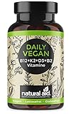natural aid Daily Vegan 120 Multivitamin Kapseln Komplex [4 Monate] ist ein...