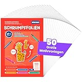 Smowo® 20 Stück Schrumpffolien transparent - schrumpfende Plastikfolien...