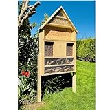 DARLUX Garten Holz Insektenhotel XXL Wildbienen-Nisthilfe Insektenhaus...