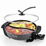 Food Party Hot Pot Elektrisch Hotpot Topf 6L Elektrischer Kochtopf 220V...