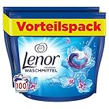 Lenor Waschmittel Pods, 100 Waschladungen, Aprilfrisch, Vollwaschmittel,...