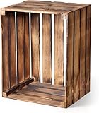 PINEEA Holzkiste Groß - Obstkiste Holz - Deko Weinkiste - 1 Stück...