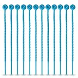 Lantelme 12 Stück Rouladenbinder Silikon XL 54cm lang Blau für Rouladen...