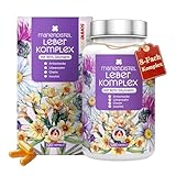 Leber Komplex Mariendistel 8 fach Hochdosiert 120 Kapseln mit Cholin...