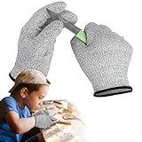 2 Paar Level 5 Schnittschutzhandschuhe Kinder, XS Schnitzhandschuhe Für...