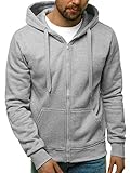 OZONEE Herren Kapuzenpullover Sweatjacke Sweatshirt Farbvarianten...