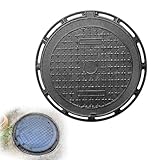 Schachtabdeckung und Rahmen aus Metall, integrierter Inspektionsdeckel für...