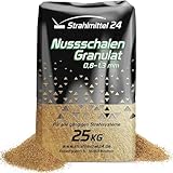 25 KG Nussschalen Granulat 0,80-1,30 mm