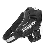 IDC Powergeschirr, L, Schwarz - Reflektierendes Hundegeschirr mit...