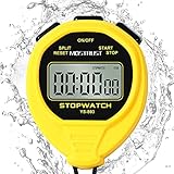 MOSTRUST Digitale wasserdichte Stoppuhr, keine Glocken, keine Uhr, einfache...