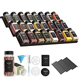 BugyKido Gewürzgläser Set mit Regal, (24 x 120ml) Gewürzdosen mit 6...